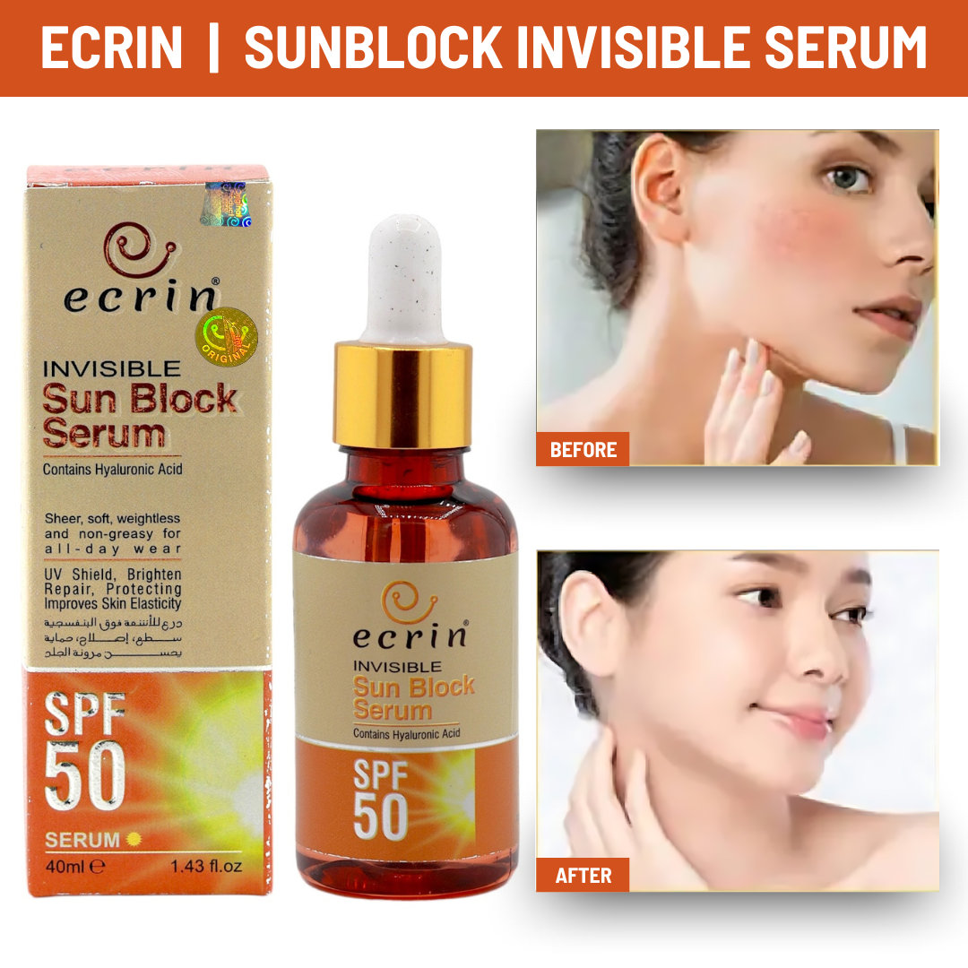 Ecrin Sun Block Serum (invisible) - 40ml - Get Incredible Results ￼