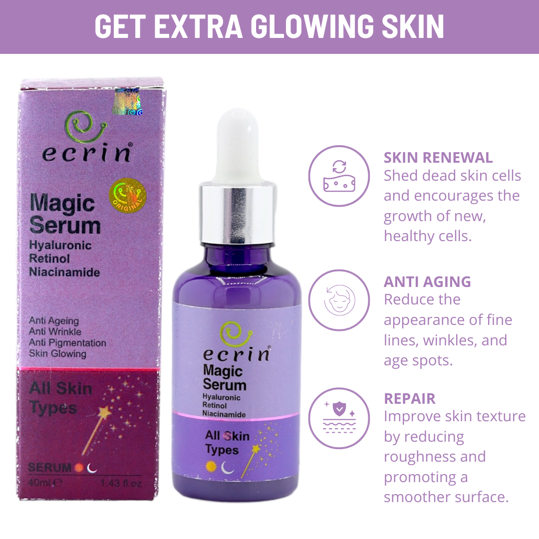 Ecrin Magic Serum - remove scars and get extra glow on your face.