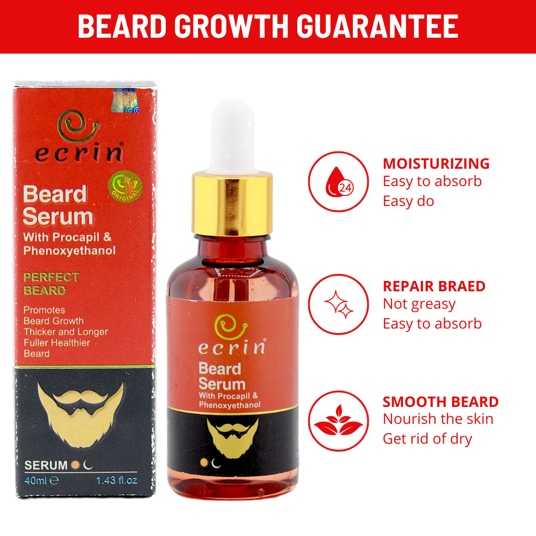 Ecrin Beard Growth Serum - 40ml - Get Best Results