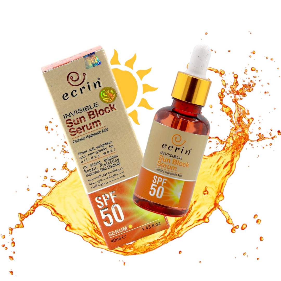 Ecrin Sun Block Serum (invisible) - 40ml - Get Incredible Results ￼