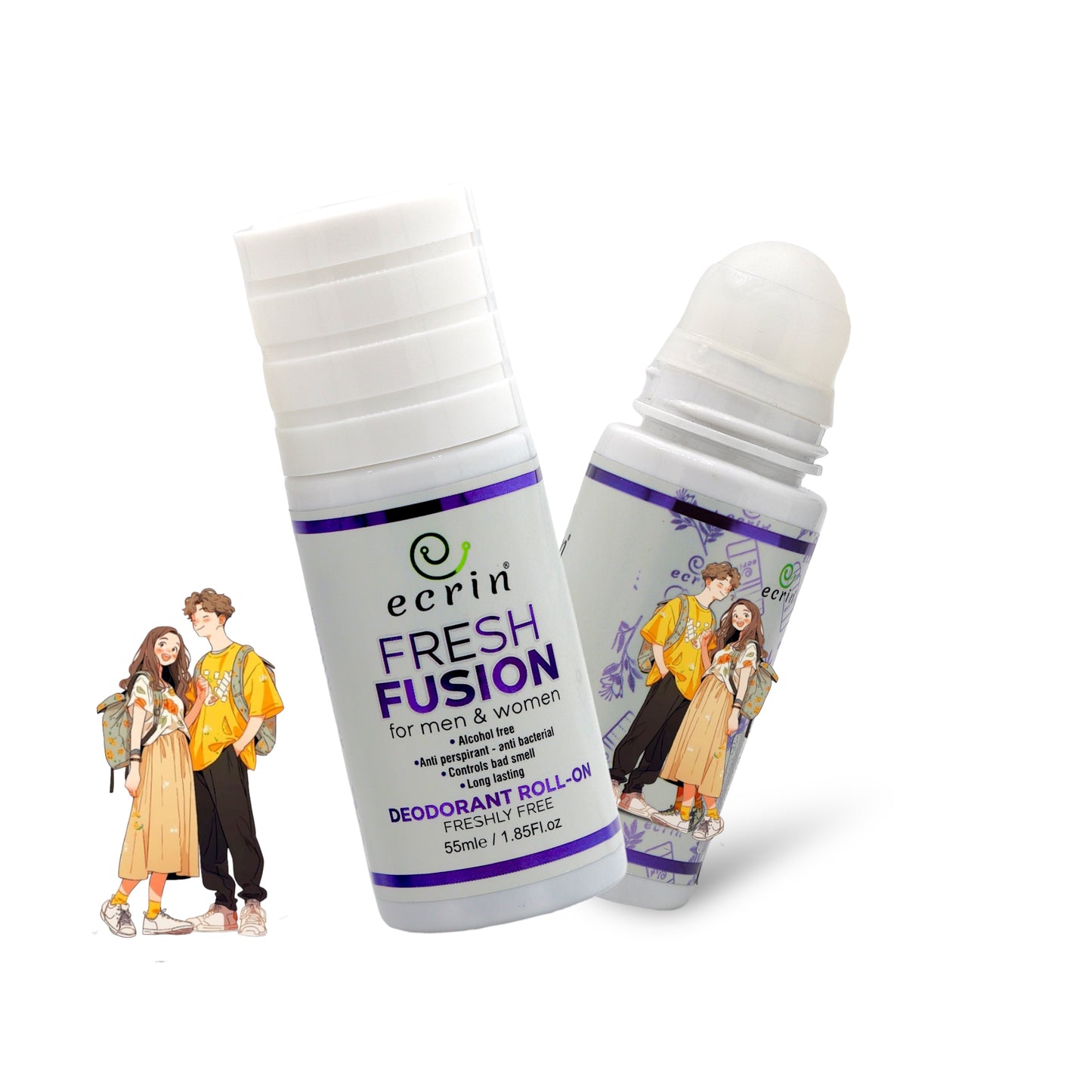 Ecrin Fresh Fusion Roll On-Deodorant  For Under Arms