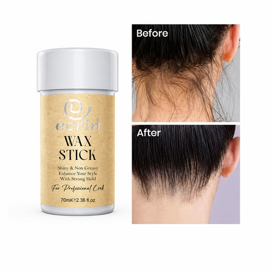 Ecrin Wax Stick – Strong Hold Hair Styling Stick for Flyaways, Frizz & Slick Back Styles | 70ml