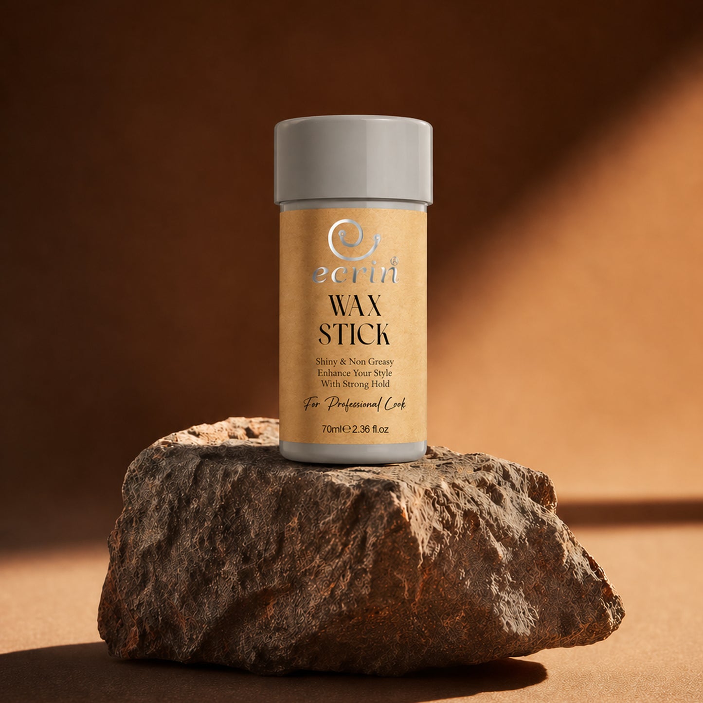 Ecrin Wax Stick – Strong Hold Hair Styling Stick for Flyaways, Frizz & Slick Back Styles | 70ml
